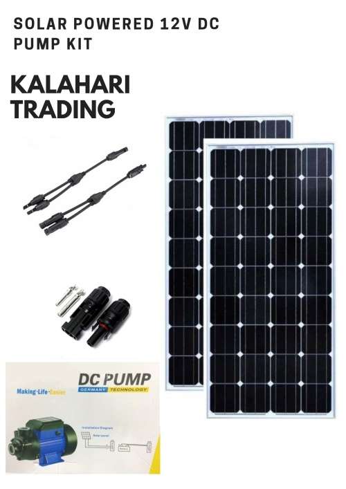 SOLAR WATER PUMP .... SOLAR POWERED 12V UTILITY DC PUMP KIT .... FOR HOME AND FARM USE ... DURABLE !