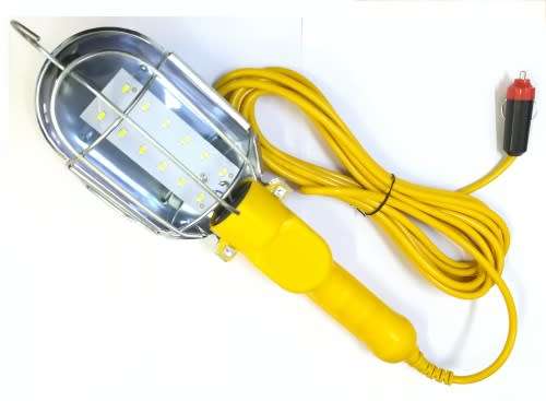 10M LED PORTABLE ELECTRIC HAND HELD LAMP WITH  EXTENSION CABLE/CORD / ON -OFF SWITCH