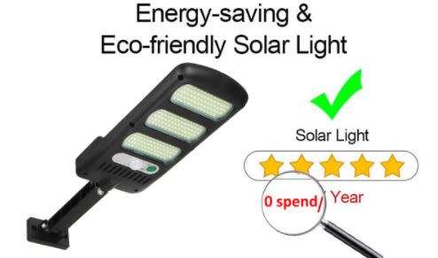 SOLAR STREET WALL LIGHT...0 ELECTRICTY CHARGES