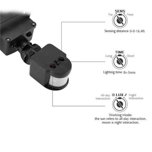 SUPER HQ 60 LED SOLAR SECURITY LIGHT WITH MOTION SENSOR...VALUE FOR MONEY