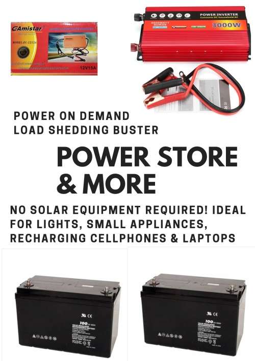 3000W DIY POWER KIT - LOAD SHEDDING BUSTER KIT..NO SOLAR EQUIPMENT REQUIRED...LTD STOCK LEFT !!