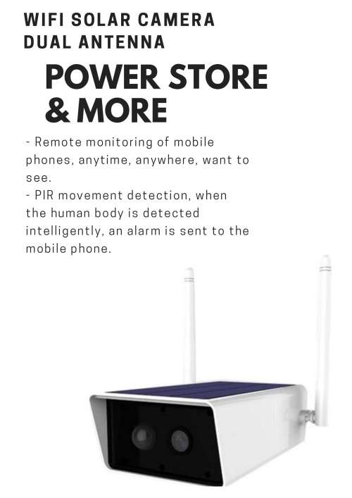 SOLAR WIRELESS SMART WIFI SURVEILLANCE CAMERA-DUAL POWER-NIGHT VISION-RECIEVE IMAGE ON CELL !!