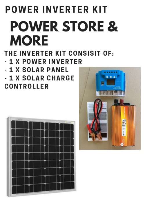 1000W INVERTER + 10A CONTROLLER + 100W SOLAR PANEL COMBO / SAVE ON SHIPPING COST !!