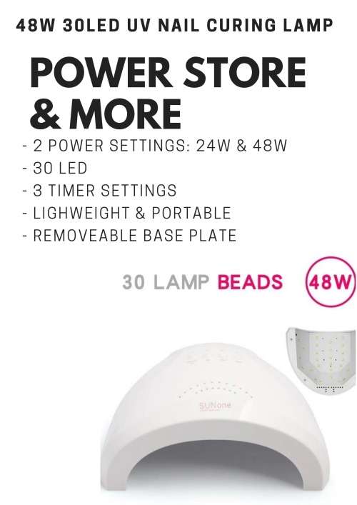 48W 30LED Nail UV Curing Lamp...24W Normal & 48W Fast Curing Function !!