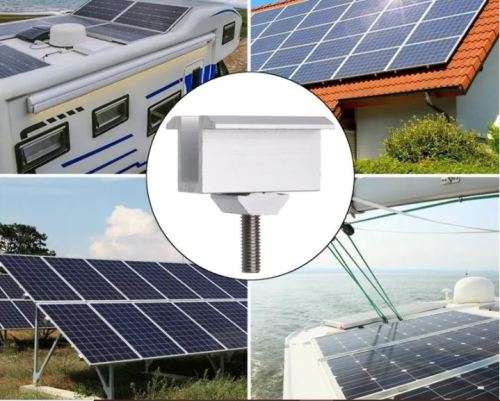 SOLAR PANEL MOUTING BRACKETS-BULK BUY OF 10 X BRACKETS-DOUBLE SIDED 35MM WIDE - BEST PRICE IN SA !!