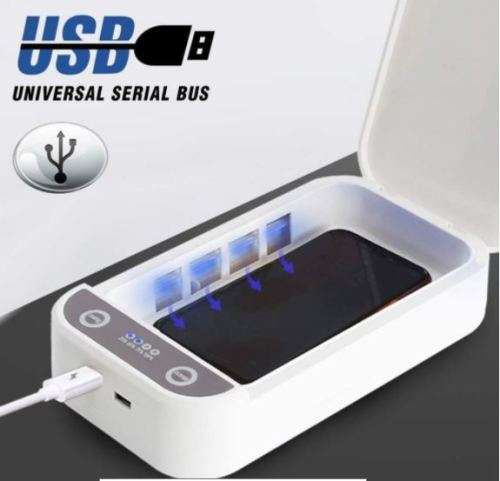 UVC DISINFECTION BOX...RAPID STERILIZATION FOR PHONES ,KEYS ,TOYS,MASKS,REMOTES ETC...