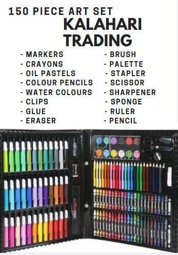 150 PIECE KIDDIES ART SET...NON TOXIC...AGES 6+