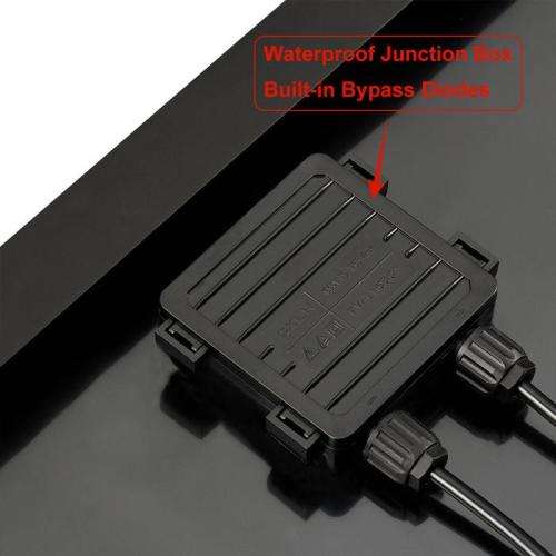 150W POLYCRYSTALLINE SOLAR PANEL-WITH CONNECTOR BOX , CABLES ,2 X CLAMPS & CABLE CONNECTORS