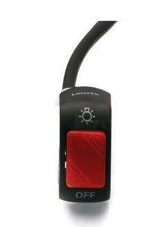 MOTORCYCLE UNIVERSAL HANDLEBAR ON /OFF LIGHT SWITCH - EASY FITMENT ON STD BARS UP TO 22MM