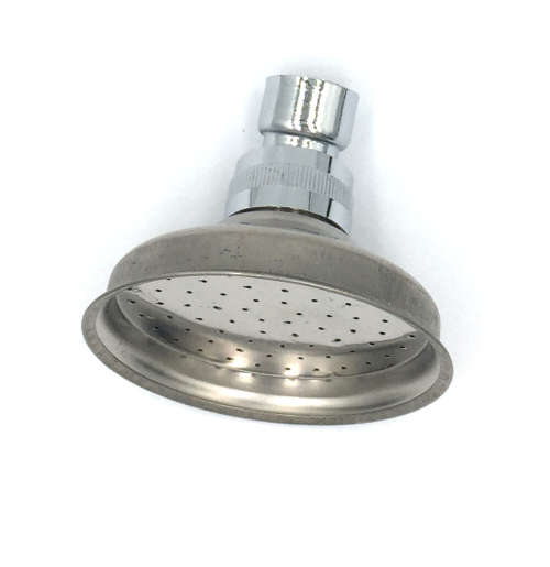 CLASSIC STYLE SHOWER HEAD WITH FITTING / 80 x 80 mm /EASY CLEANING NOZZLE / VERY LTD STOCK LEFT !!