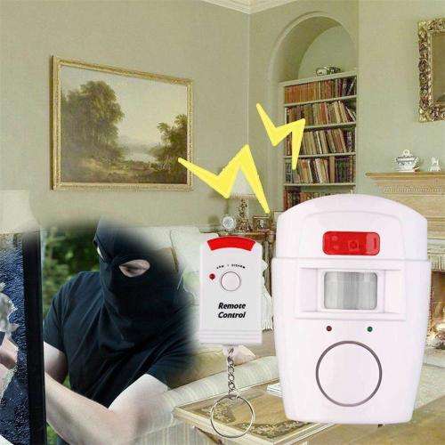 Wireless PIR Motion Sensor Alarm With 2 Remotes and Mount Bracket, Secure your Home and family NOW !