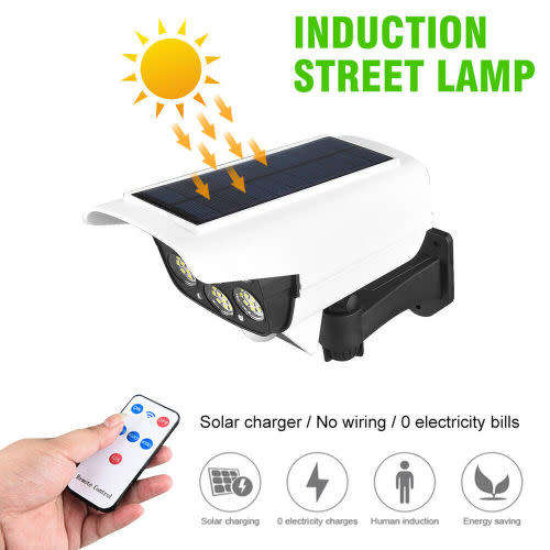 113 LED SOLAR MOTION MONITORING LAMP - PIR MOTION SENSOR-RAIN PROOF-EASY INSTALATION-LOW SHIPPING !