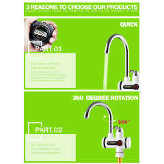 Kitchen / Bathroom Water Heater Tap Instant Electric Heating Water Faucet....POWER AND TIME SAVER !!