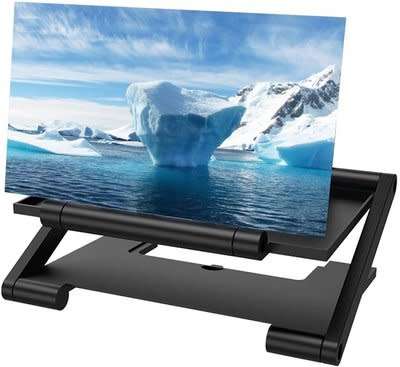 8 INCH (205MM) MOBILE PHONE 3D MAGNIFIER / ENLARGER - ENLARGE 3 TO 4 TIMES - VERY LTD STOCK !