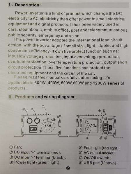 1000W HIGH EFFICIENCY POWER INVERTER-12V TO 220V-IDEAL FOR LIGHTING-SMALL ITEMS-NORMAL SA 3 PIN PLUG