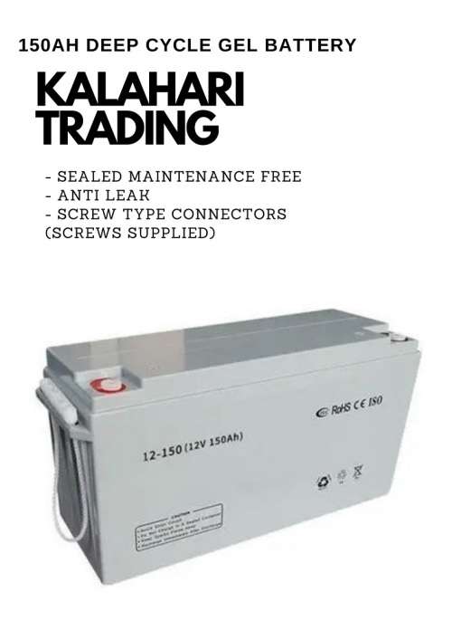 150AH 12V ULT DEEP CYCLE GEL LONG LIFE BATTERY-IDEAL FOR SOLAR & STANDBY POWER-VALVE REGULATED