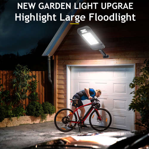 120 LED COB SOLAR MULTI FUNCTION STREET WALL LIGHT-DIM FUNCTION-3 X MODE SETTINGS-REMOTE CONTROL !