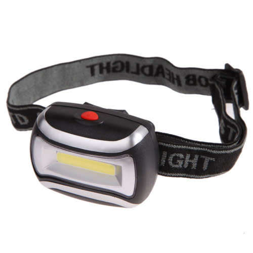 COB LED HEADLAMP / TORCH - 80 LUMENS - 3 X AAA BATTERIES INCLUDED