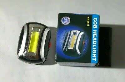 COB LED HEADLAMP / TORCH - 80 LUMENS - 3 X AAA BATTERIES INCLUDED