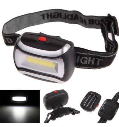 COB LED HEADLAMP / TORCH - 80 LUMENS - 3 X AAA BATTERIES INCLUDED