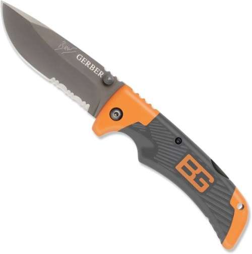 BG NEW STAINLESS FOLDING KNIFE WITH -190 mm WHEN OPENED-85 mm BLADE-SAFETY LATCH !