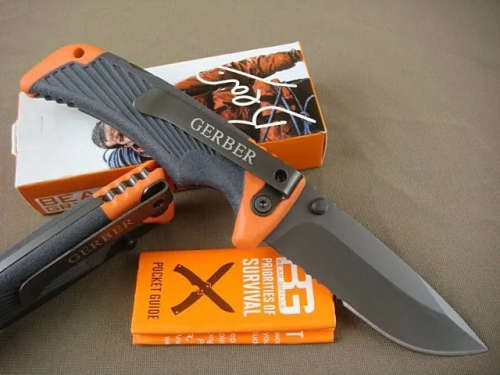 BG NEW STAINLESS FOLDING KNIFE WITH -190 mm WHEN OPENED-85 mm BLADE-SAFETY LATCH !
