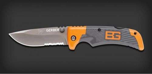 BG NEW STAINLESS FOLDING KNIFE WITH -190 mm WHEN OPENED-85 mm BLADE-SAFETY LATCH !