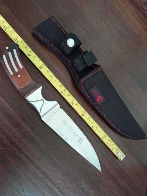 A-COLUMBIA STAINLESS STEEL DAGGER WITH SHEATH-TOTAL LENGTH 260mm - 140 mm BLADE - ONLY 3 LEFT !