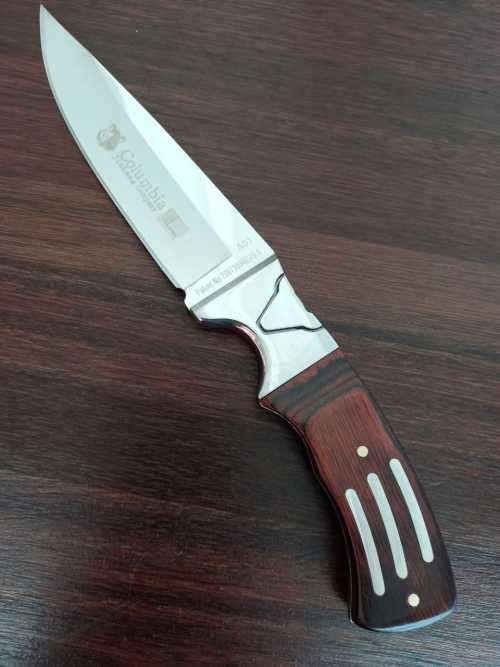 A-COLUMBIA STAINLESS STEEL DAGGER WITH SHEATH-TOTAL LENGTH 260mm - 140 mm BLADE - ONLY 3 LEFT !