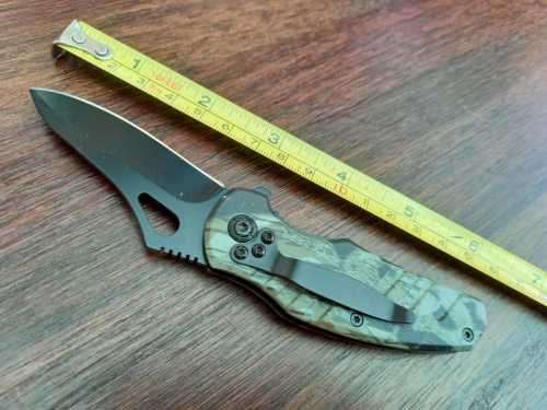 NEW STAINLESS STEEL FOLDING KNIFE -160 MM WHEN OPENED-70 MM BLADE-SAFETY LATCH !