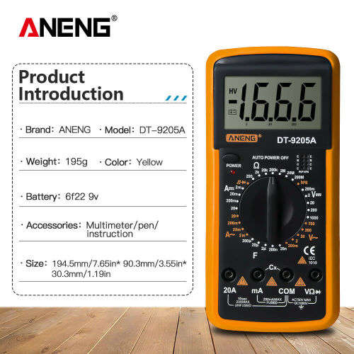 SENIT MULTIMETER - WIDE SPECTRUM DIGITAL MULTIMETER - LARGE LCD DISPLAY -AC ,DC and DIODE TESTING