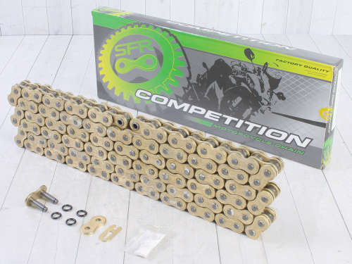 MOTORCYCLE CHAIN-SFR 520H 120L-COMPETITION HEAVY DUTY QUALITY CHAIN-ISO 9001 CERTIFIED