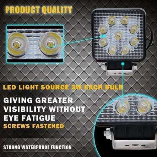 TRUCK / CAR /LDV 27W 5D ULTRA BRIGHT PMMA LENS SUPER BRIGHT 9 LED LIGHTWEIGHT ALUMINIUM SPOT LIGHT