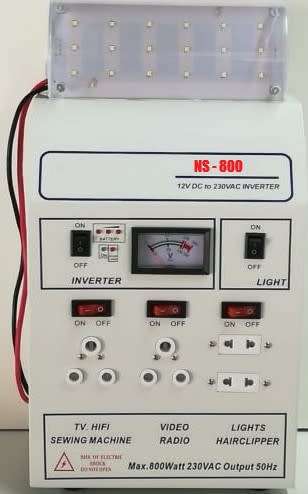 GOLDSTAR NS-800W - DC 12V TO AC 220V INVERTER WITH RECHARGE FUNCTION - BUILTIN 40 LED SUPER BRIGHT