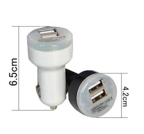 Twin Ports 12v/24v Input USB Car Charger - 5v - 2000mah Output
