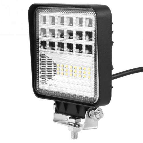 Spot Light For Truck-Car-Ldv-Quad-Offroad 125W 6500K Super Bright Square Advanced Technology LED`s