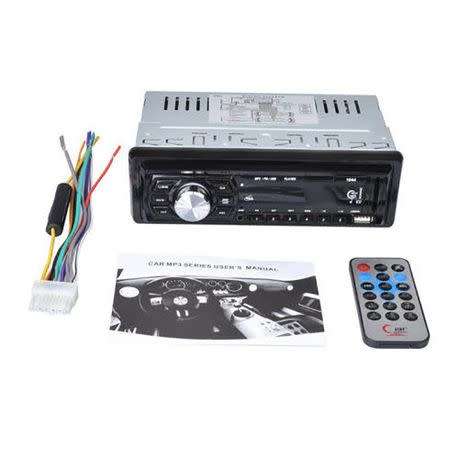Car Bluetooth Audio Stereo Radio Player Receiver-MP3 Player-Auxiliary Input-SD Slot-FM-50Wx4-Remote