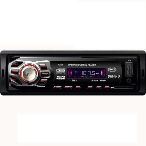 Car Bluetooth Audio Stereo Radio Player Receiver-MP3 Player-Auxiliary Input-SD Slot-FM-50Wx4-Remote