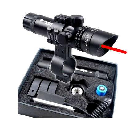 TACTICAL LASER-RED DOT LASER-PRESSURE SWITCH-INCLUDES MOUNT FOR RIFLE AND HANDGUN-ONLY 2 LEFT !!