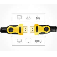 5M HDMI - 4K ULTRA HD - 3D - 21:9 - HIGH SPEED BRAIDED CONNECTOR CABLE