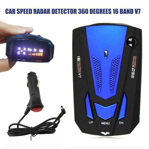 Radar and Laser Detectors - 360 Car Camera Blue V7 Testing System Cobra 16 Band 360 Laser Radar