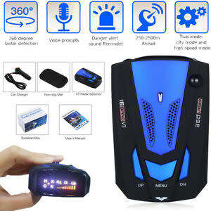 Radar and Laser Detectors - 360 Car Camera Blue V7 Testing System Cobra 16 Band 360 Laser Radar