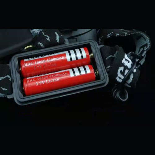 2000LM LED HEADLAMP/TORCHandHEAD STRAP-2XRECHARGABLE 18650 BATTERIES INCLUDED-ADJUSTABLE FOCUS