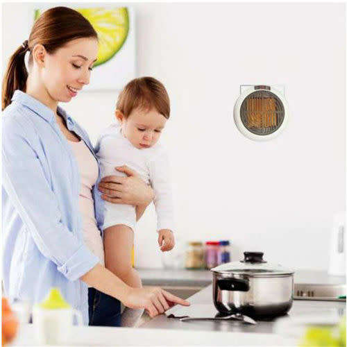 900W Mini Portable Fan Heater-Heater Plug Directly in Electri Wall socket outlet-Fast Furnace Warmer