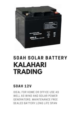 50AH 12V ULT DEEP CYCLE GEL LONG LIFE BATTERY-IDEAL FOR SOLAR & STANDBY POWER-VALVE REGULATED