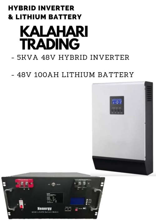 5kva/5000va 48v Hybrid Inverter + 48v Easy Rack Mount  Lithium Battery