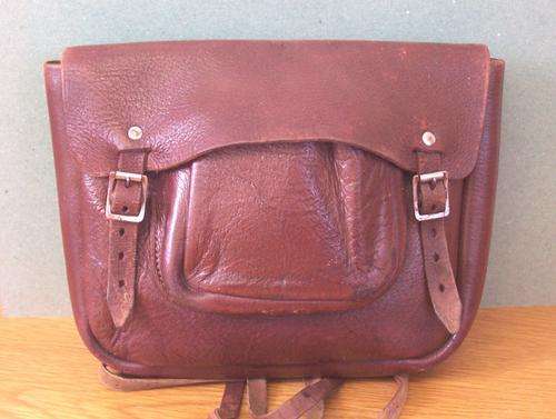 Remember the Days???  - Old Leather School Bag - Very Good Condition
