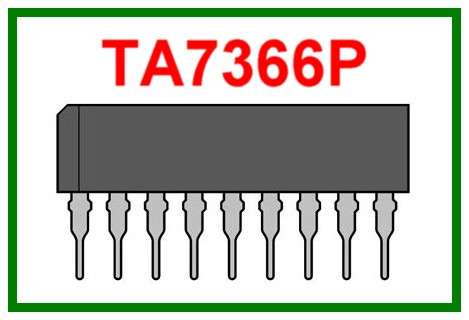 TA7366P - 5 x LED Level Meter Driver