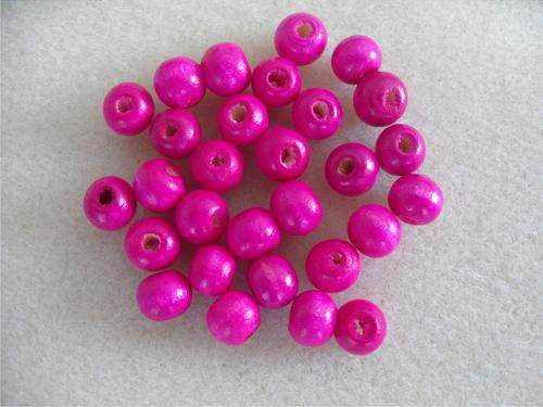 Cherise 8mm Wooden Beads x 40's