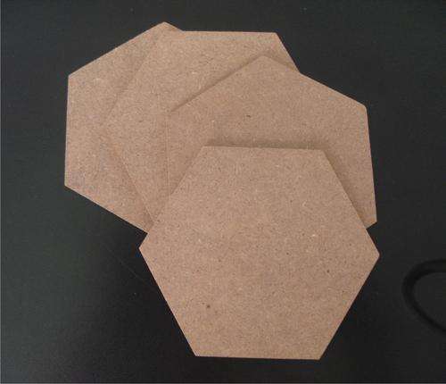 4 x Wooden Coasters for decoupage